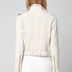 BLANKNYC] Womens Luxury Clothing Cropped Suede Leather
